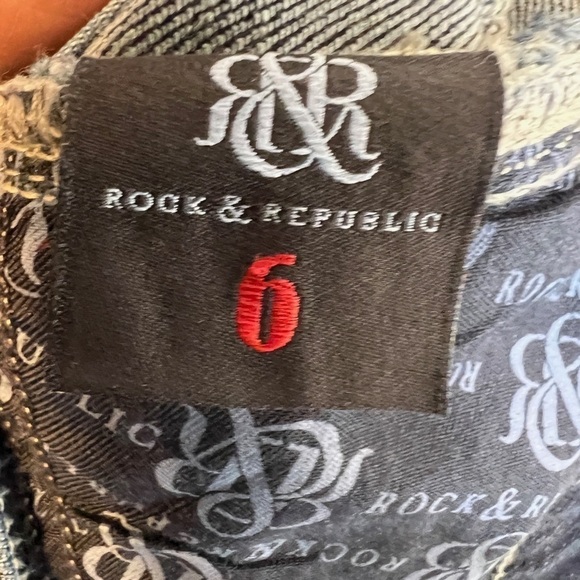 Rock & Republic Dark Wash Denim Bootcut Kasandra Jeans Casual Stretch 6/28 - Picture 10 of 11